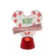 Decorațiune LED de Crăciun pentru masă - bază lucioasă - inimă - 11 cm 3 buc.