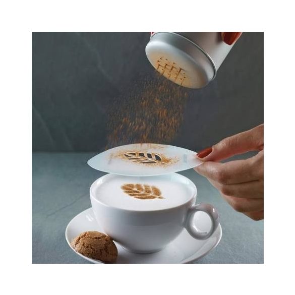 Șablon barista pentru latte art, șablon decorativ pentru cafea