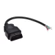 Cablu OBD 2 montabil cu conector tată 16 pini și capăt de cablu deschis