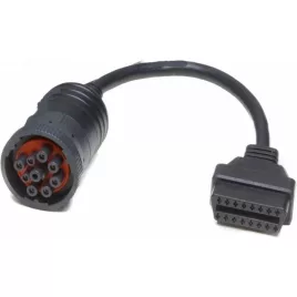   Adaptor diagnostic pentru camion de la 9 Pin deutsch J1939 (Femelă) la OBD OBD2 (Femelă)