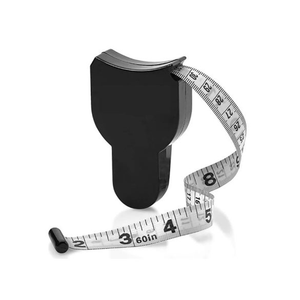 Centimetru pentru slăbit, centimetru fitness, negru