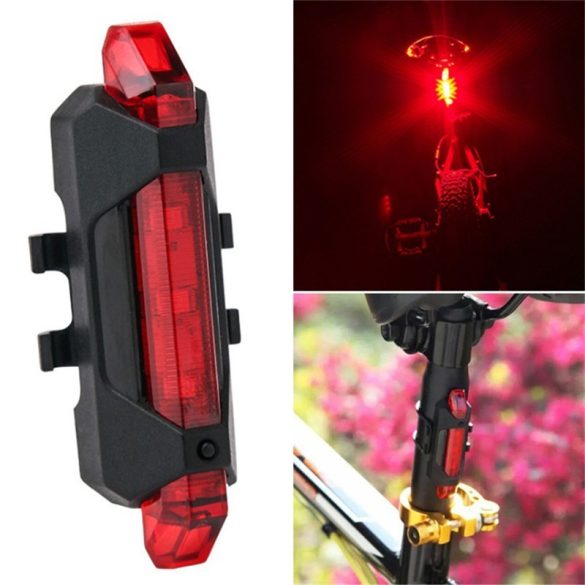 Lumină pentru bicicletă, USB lumină pentru bicicletă, lampă spate pentru bicicletă