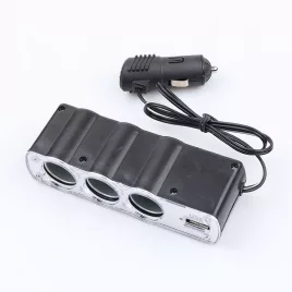 Distribuitor pentru brichetă auto, cu încărcător USB