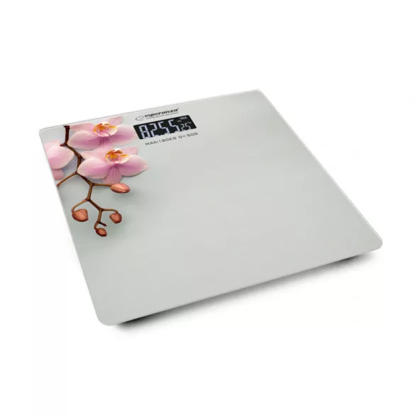 Cântar digital de baie cu flori - Esperanza - EBS010