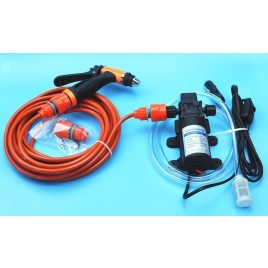   Pompa auto portabilă 12V cu pulverizator și furtun / spălător cu presiune înaltă