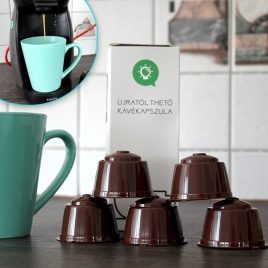 Capsulă de cafea reîncărcabilă, 5 capsule reutilizabile