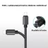Extra cablu de date și încărcare rapidă USB Lightning pentru iPhone, rezistent, 1 metru
