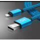 Extra cablu de date și încărcare rapidă USB Lightning pentru iPhone, rezistent, 1 metru