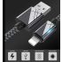 Extra cablu de date și încărcare rapidă USB Lightning pentru iPhone, rezistent, 1 metru