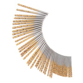 Set 50 bucăți Burghie cu acoperire din oțel rapid titan