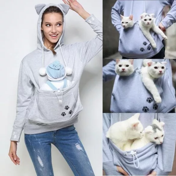 Pulover transport pisici, hanorac pentru pisici