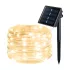Ghirlandă decorativă solară 10m, alb cald