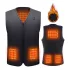 Amaz Lux vestă neagră unisex încălzită EU/4XL