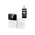 SmartCom sonerie wireless inteligentă cu receptor interior, culoare albă