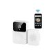 SmartCom sonerie wireless inteligentă cu receptor interior, culoare albă