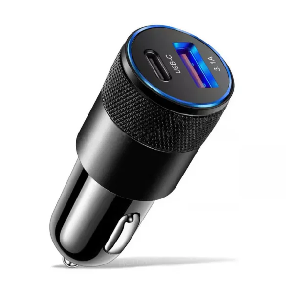 adaptor încărcător auto USB-C