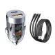 Set încărcător auto 120 W, adaptor auto cu două porturi + cablu de încărcare