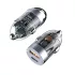 Set încărcător auto 120 W, adaptor auto cu două porturi + cablu de încărcare