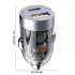 Set încărcător auto 120 W, adaptor auto cu două porturi + cablu de încărcare