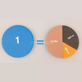 Joc educativ de fracții matematice