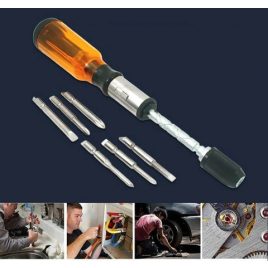 Șurubelniță cu clichet, 5 capete