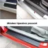 Folie Protectoare Antiusură din Carbon 3D pentru Praguri Uși (4 buc)
