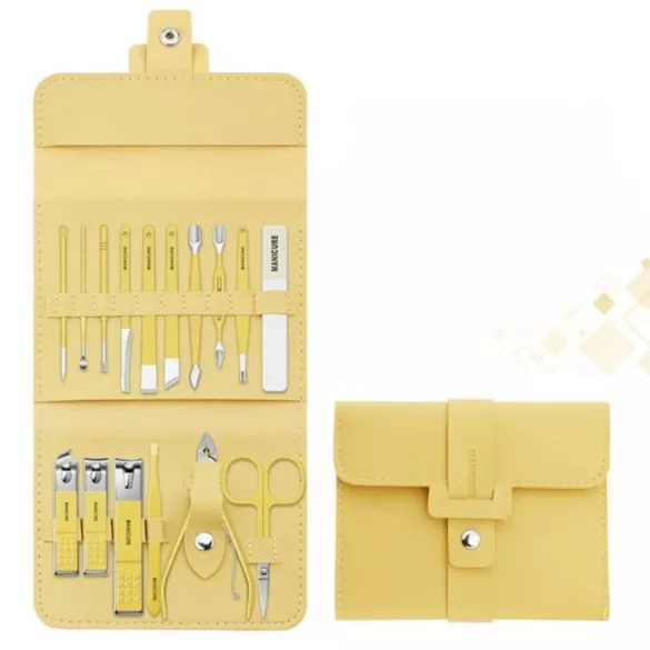 Set manichiură și pedichiură (16 bucăți)
