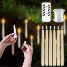 Set de lumânări LED (6 buc.), cu telecomandă