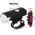 Set lampă de bicicletă cu LED, reîncărcabilă prin USB