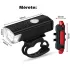 Set lampă de bicicletă cu LED, reîncărcabilă prin USB