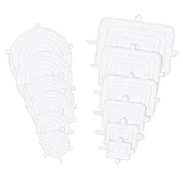 Set de capace din silicon, capace universale 12 bucăți