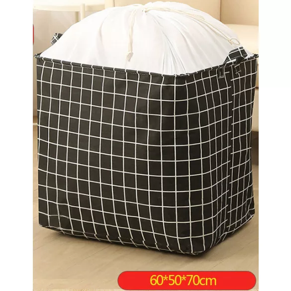 Depozit pliabil pentru haine cu capacitate mare, cu mânere și șnur de strângere