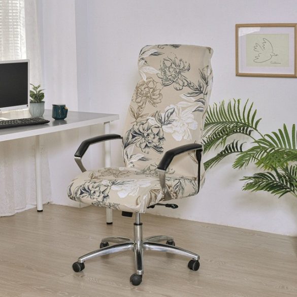 Husă elastică cu model pentru scaun de birou pivotant