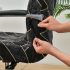 Husă elastică cu model pentru scaun de birou pivotant