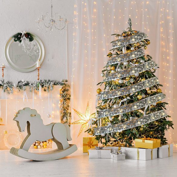 Bandă LED de Crăciun, ornament de brad 3 m