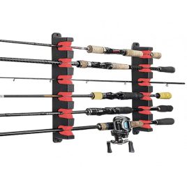 Suport de undițe pentru perete cu 6 orificii