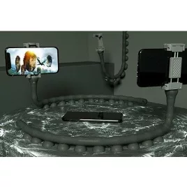 Suport telefon cu ventuză, flexibil ca un vierme