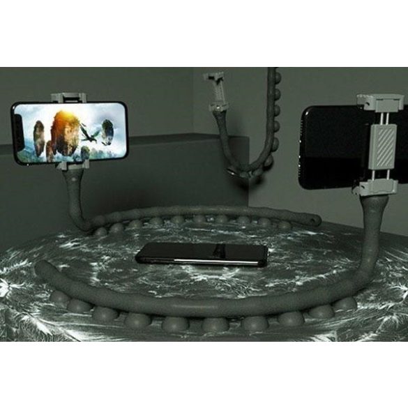 Suport telefon cu ventuză, flexibil ca un vierme