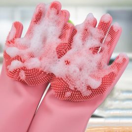 Mănuși de spălat, mănuși din silicon 1 pereche