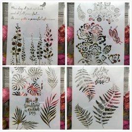 Set șabloane pictură 4 bucăți