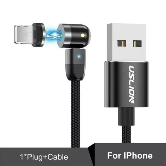 Cablu magnetic dublu 360°