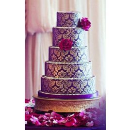   Șablon pentru decorat torturi, Stencil decorativ cu model floral (4 buc)