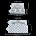 Șablon pentru decorat torturi, Stencil decorativ cu model floral (4 buc)