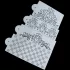 Șablon pentru decorat torturi, Stencil decorativ cu model floral (4 buc)