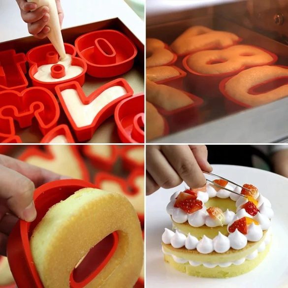 Formă de tort din silicon - Numere