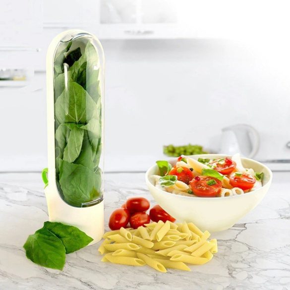 Vază păstrătoare de prospețime pentru ierburi aromatice