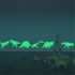 Dinosaur decorațiuni de perete iluminate (9 buc)