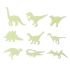Dinosaur decorațiuni de perete iluminate (9 buc)