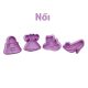 Set 4 forme de biscuiți 3D