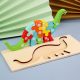 Puzzle de lemn cu numere pentru copii